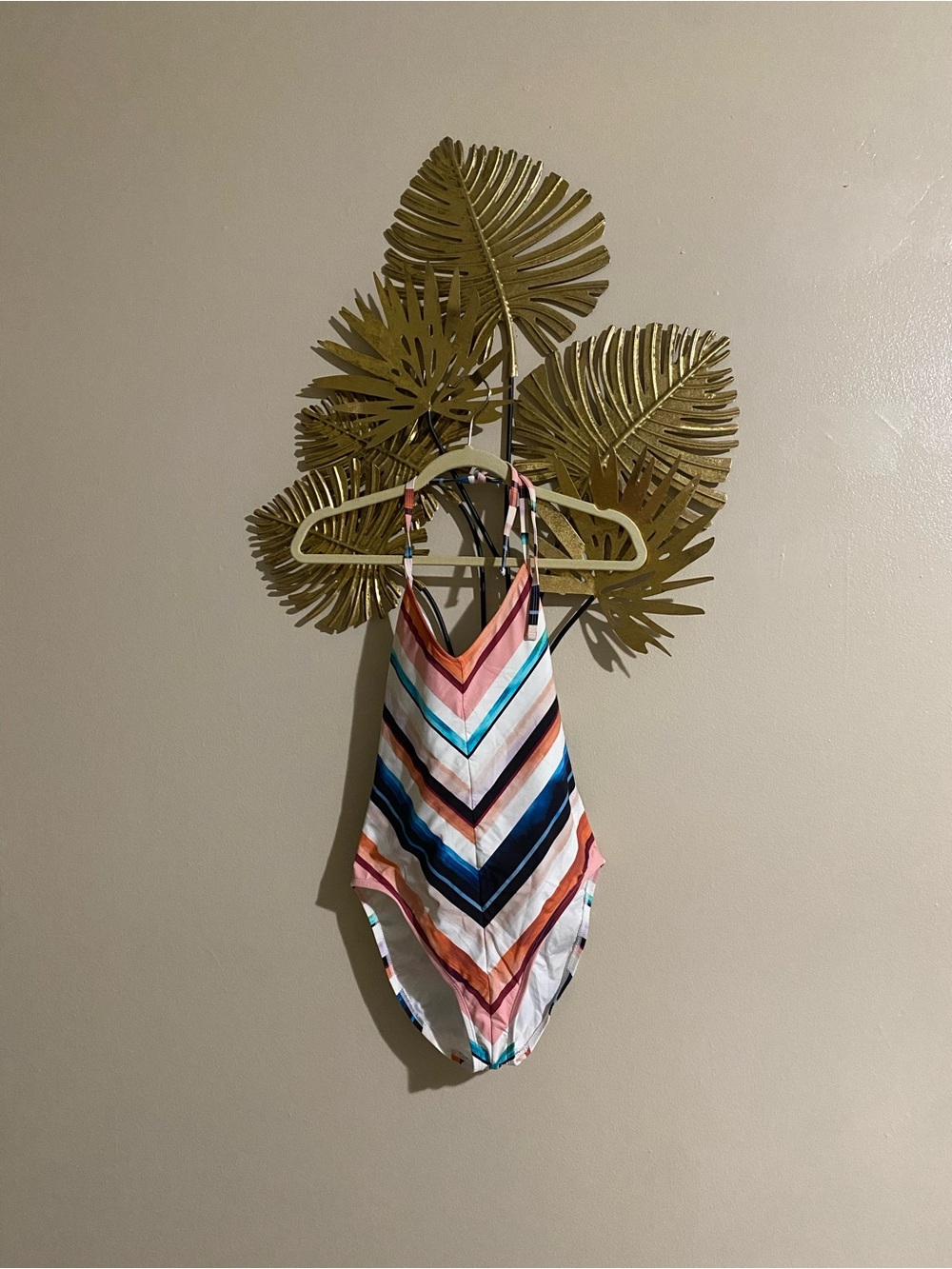 La Blanca Multicolor Chevron One-Piece Swimsuit